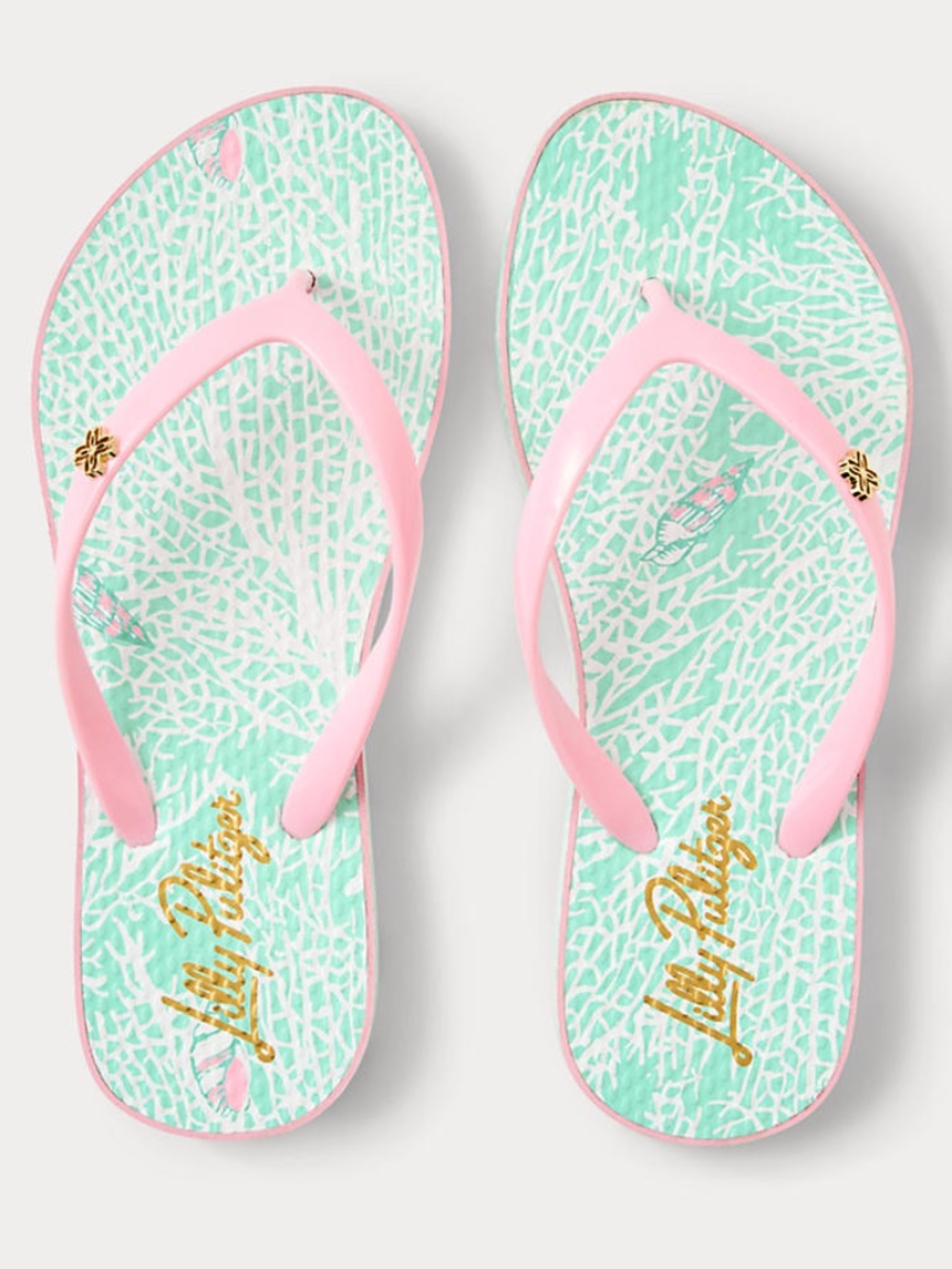NWT Lilly Pulitzer Pool Flip Flop Size 7/8 - Mint Condition Fantastical